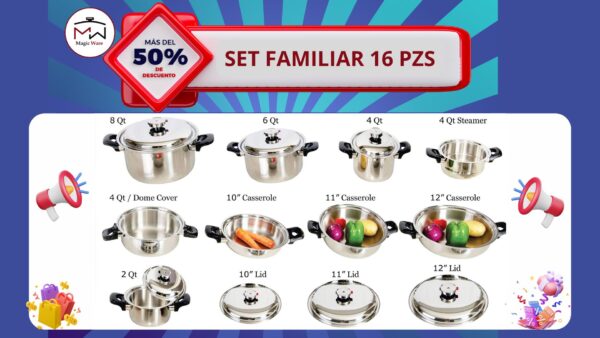 Set Familiar 16 pzs