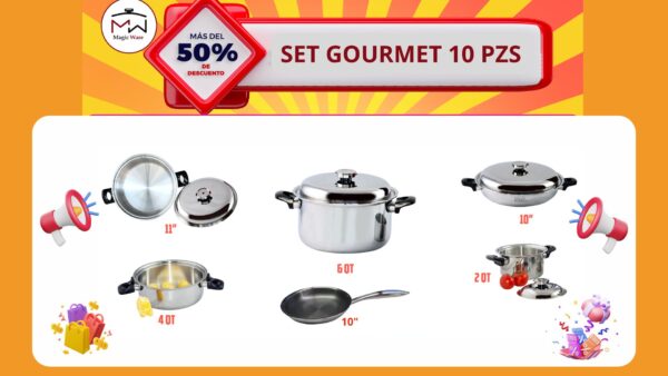 Set Gourmet 10 piezas